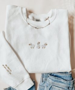 Lost Sheep Embroidered Sweatshirt  Jesus Leaves the 99  The Lord is My Shepherd Crewneck  Psalm 23  Christian Apparel