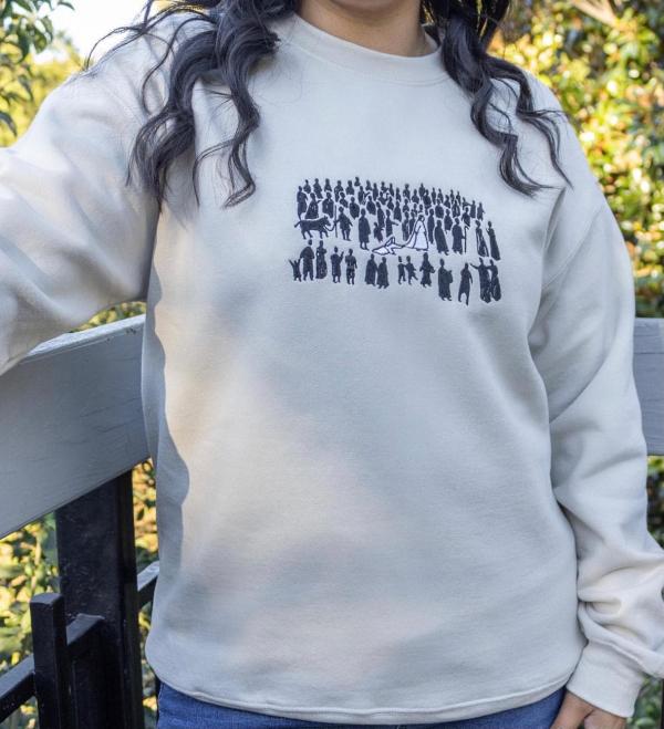 The Storytelling Collection Christian Sweatshirts Embroidered Christian Faith Based Crewneck Faith Based Crewneck  Jesus Sweatshirt