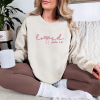 Embroidered Loved John 3:16  Christian Valentines Sweatshirt  Valentine Day T-shirt  Valentine  Christian Shirt  Jesus Valentine Embroidered - 3XL, SAND