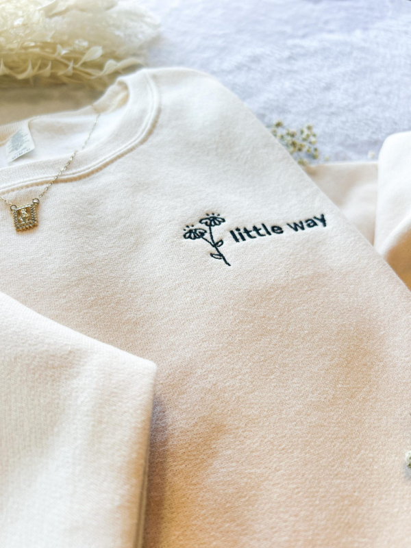 St. Therese of Lisieux Embroidered Sweatshirt  Catholic Saint Sweatshirt  Little Way  Catholic Gift  Faith Based Christian Apparel - Image 6