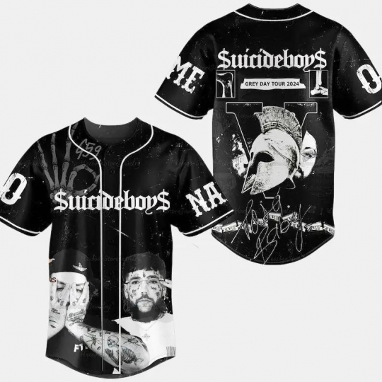 $uicideboy$ G59 Baseball Jersey, Personalized $uicideboy$ Merch Shirt, Greyday Tour Shirt, City Morgue Tshirt, Music Tour Gift