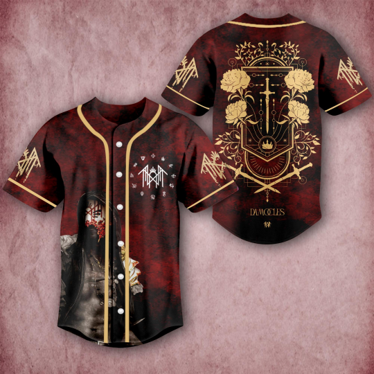 Sleep Token New Single Damocles Heavy Metal Baseball Jersey, Unisex Rock Band Jersey Gift For Gothic Punk Emo Grunge Y2K Outfits