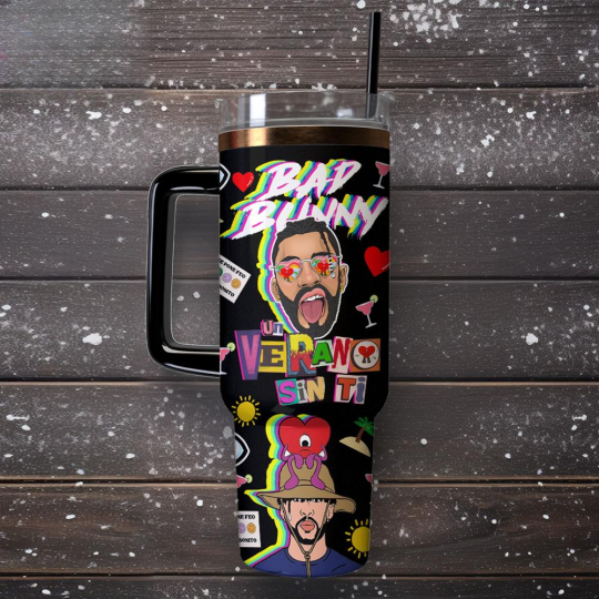 Bad Bunny Un Verano Sin Ti 40 Oz 30 oz Tumbler Cup - Image 4