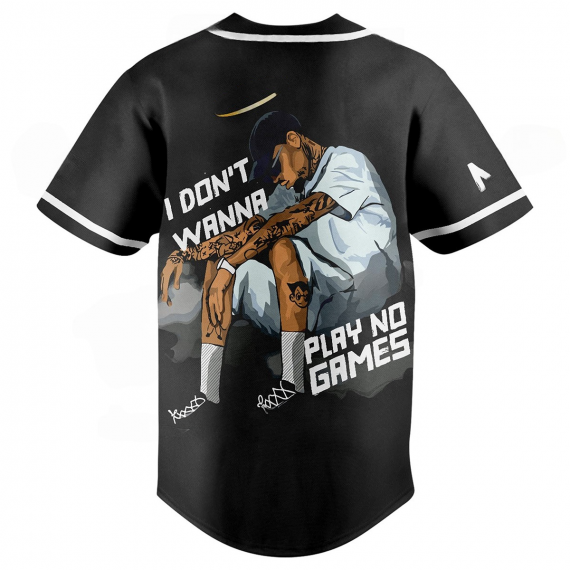 Chris Brown Play No Games Personalized Baseball Jersey