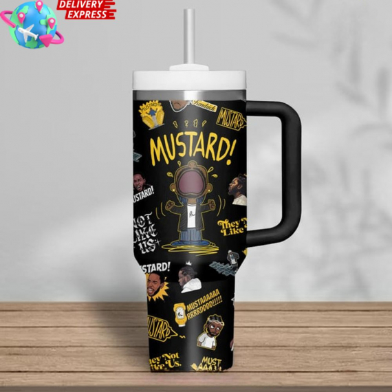 Kendrick Lamar Not Like Us - Mustard Limited Edition 40 Oz 30 Oz Tumbler with Handle, Gift Idea