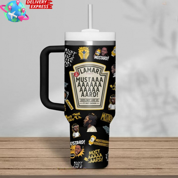 Kendrick Lamar Not Like Us - Mustard Limited Edition 40 Oz 30 Oz Tumbler with Handle, Gift Idea