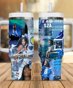 SZA Music 40 oz 30 oz Tumbler With Handle, Music Lover Gift, Gift For Fans