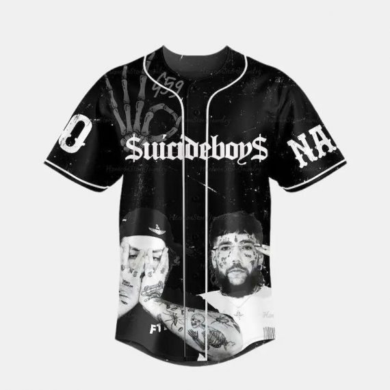 $uicideboy$ G59 Baseball Jersey, Personalized $uicideboy$ Merch Shirt, Greyday Tour Shirt, City Morgue Tshirt, Music Tour Gift