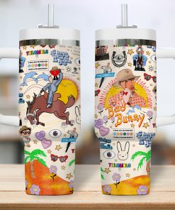 Bad Bunny Music 2025 40 oz 30 oz Tumbler With Handle