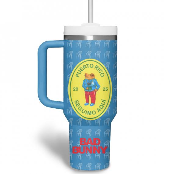 Bad Bunny DTMF 40 oz 30 oz Tumbler With Handle