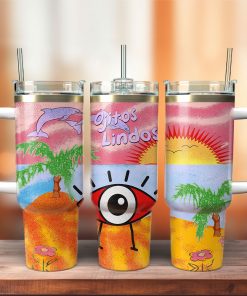 Bad Bunny Music Vibes 40 oz 30 oz Tumbler With Handle