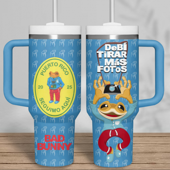 Bad Bunny DTMF 40 oz 30 oz Tumbler With Handle