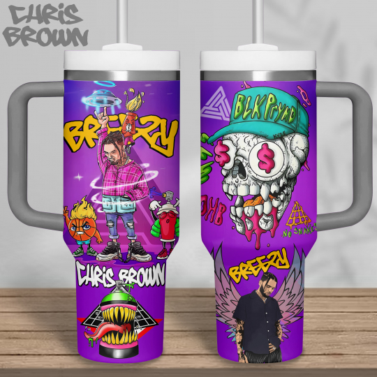 Chris Brown Concert 40 oz 30 oz Tumbler With Handle