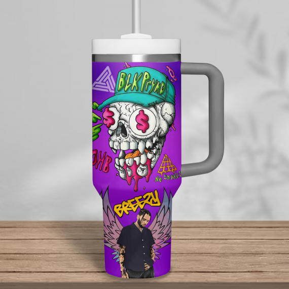 Chris Brown Concert 40 oz 30 oz Tumbler With Handle