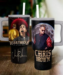 Chris Brown Music Vibes 40 oz 30 oz Tumbler With Handle