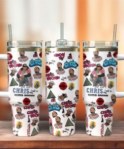Chris Brown Singer 40 oz 30 oz Tumbler With Handle