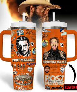 Post Malone Country Music Tour 40 oz 30 oz Tumbler With Handle