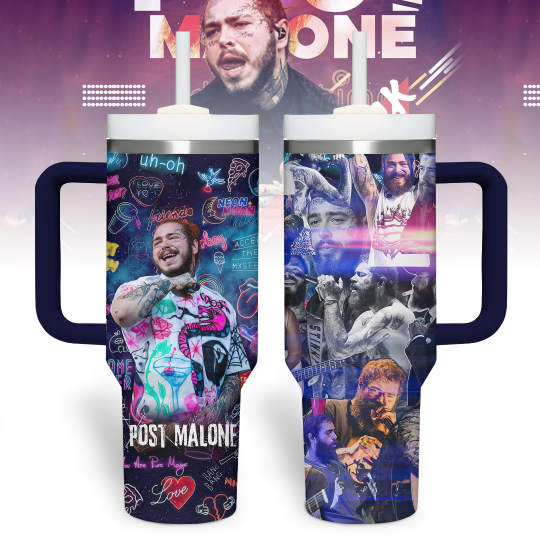 Post Malone Merch 40 oz 30 oz Tumbler With Handle