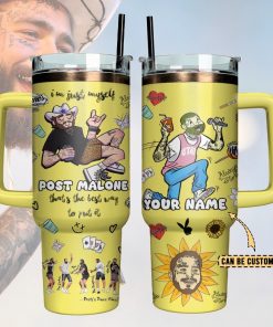 Post Malone Music 40 oz 30 oz Tumbler With Handle