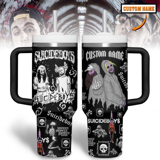 Custom Name - Suicideboys Music 40 oz 30 oz Tumbler With Handle