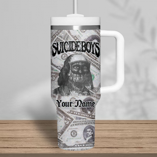 Suicideboys Dark Vibe 40 oz 30 oz Tumbler With Handle - Image 4