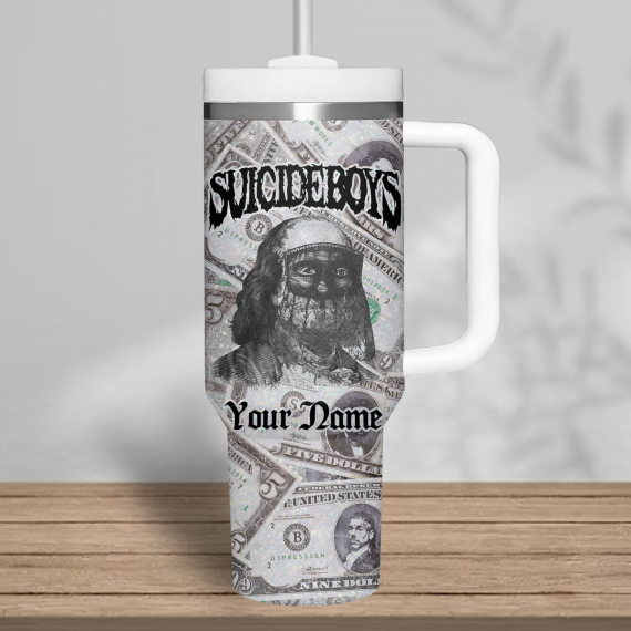 Suicideboys Dark Vibe 40 oz 30 oz Tumbler With Handle
