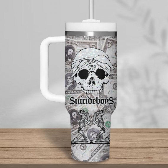 Suicideboys Dark Vibe 40 oz 30 oz Tumbler With Handle