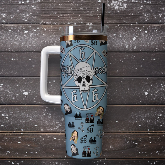 Suicideboys Inspired Tumbler – 40oz Stainless Steel Travel Mug with Handle