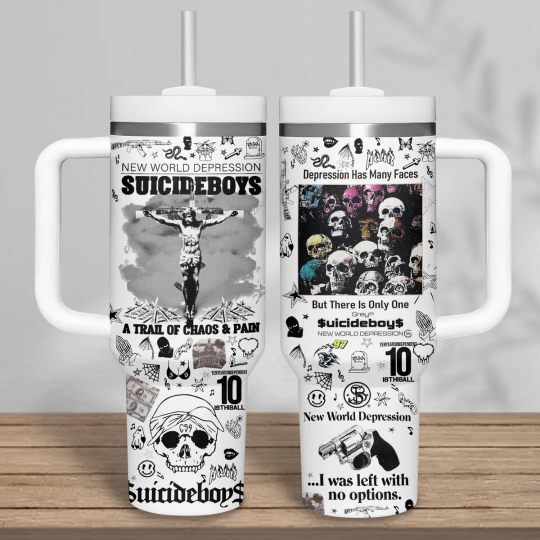 Limited Edition $uicideboy$ 40 oz 30 oz Tumbler With Handle