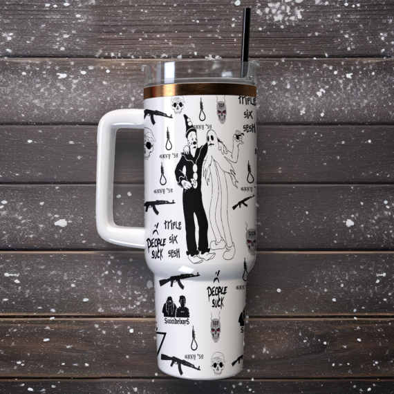 Grey 59 - Suicideboys Music 40 oz 30 oz Tumbler With Handle