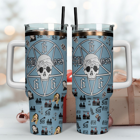 Suicideboys Inspired Tumbler – 40oz Stainless Steel Travel Mug with Handle