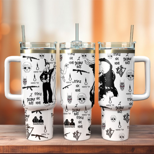 Grey 59 - Suicideboys Music 40 oz 30 oz Tumbler With Handle