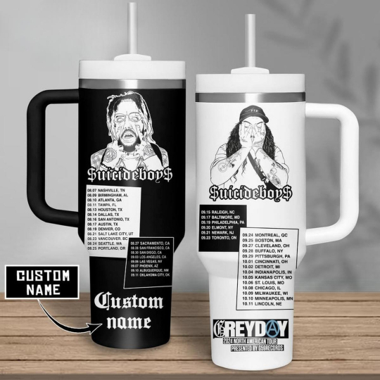 Suicideboys Music 40 oz 30 oz Tumbler With Handle