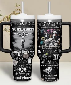 Limited Edition $uicideboy$ Music Vibes 40 oz 30 oz Tumbler With Handle