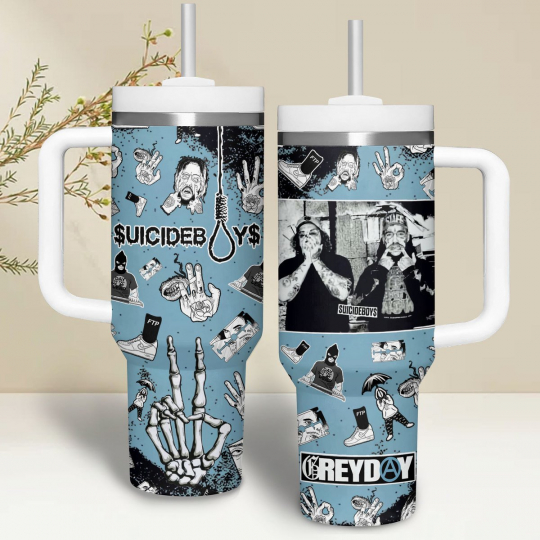 $uicideboy$ 40oz Fan Edition Stainless Cup 40 oz 30 oz Tumbler With Handle