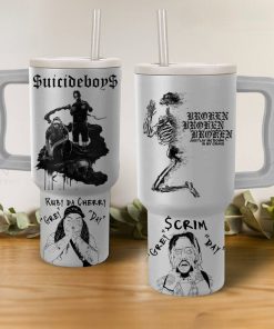 Suicideboys Music 40 oz 30 oz Tumbler With Handle