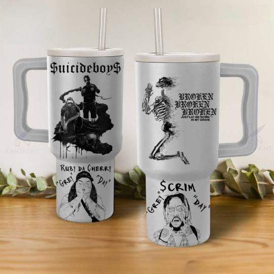 Suicideboys Music 40 oz 30 oz Tumbler With Handle