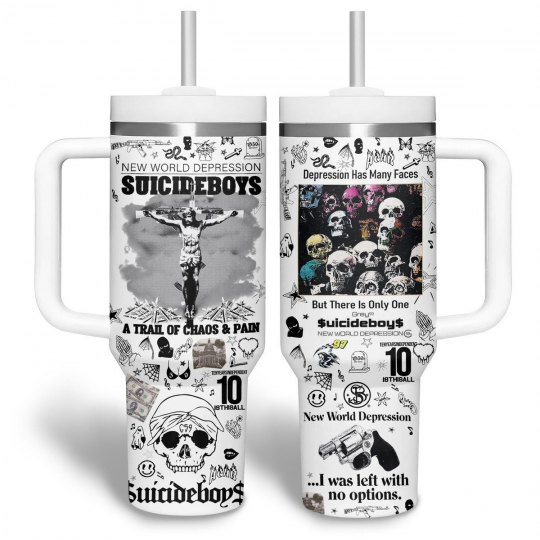 Limited Edition $uicideboy$ 40 oz 30 oz Tumbler With Handle - Image 2