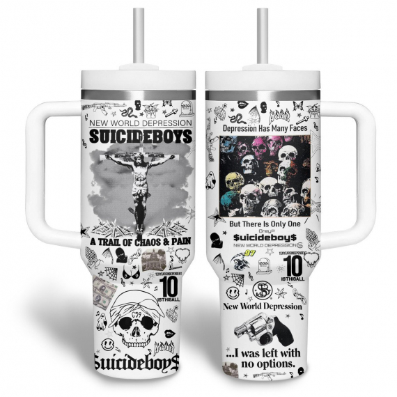 Limited Edition $uicideboy$ 40 oz 30 oz Tumbler With Handle