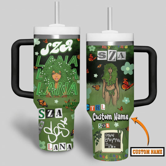 SZA Music Custom Name 40 oz 30 oz Tumbler With Handle