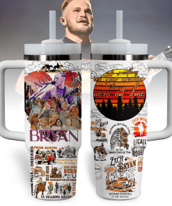 Zach Bryan Music 40 oz 30 oz Tumbler With Handle