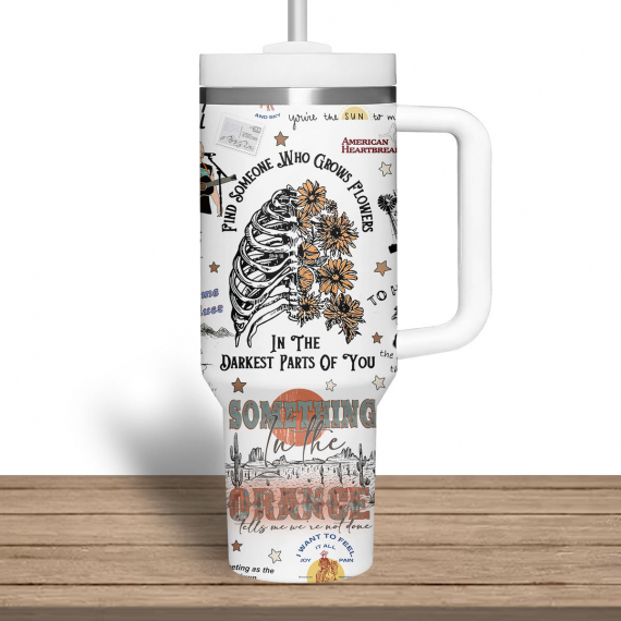 Zach Bryan Retro 40 oz 30 oz Tumbler With Handle
