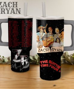 Zach Bryan The Quittin Time Tour 24 Music Cup 40 oz 30 oz Tumbler With Handle