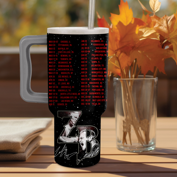 Zach Bryan The Quittin Time Tour 24 Music Cup 40 oz 30 oz Tumbler With Handle