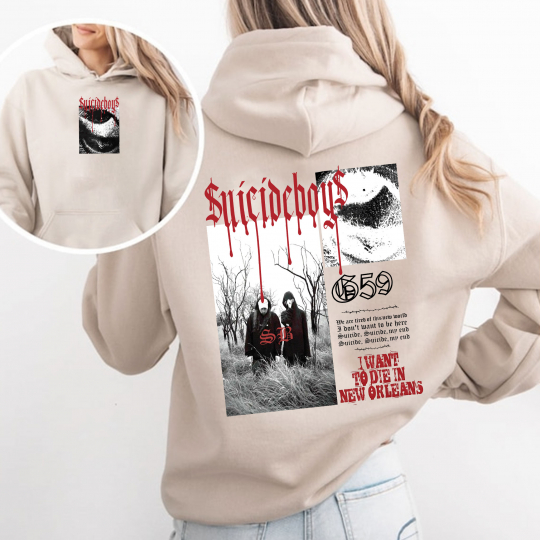 Suicideboys Unisex Shirt, I Want To Die In New Orleans, Ruby Da Cherry Shirt, Scrim Tee, Grey Day Tour, Suicide Boys Merch G59 - Image 2