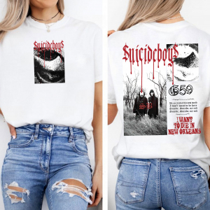 Suicideboys Unisex Shirt, I Want To Die In New Orleans, Ruby Da Cherry Shirt, Scrim Tee, Grey Day Tour, Suicide Boys Merch G59
