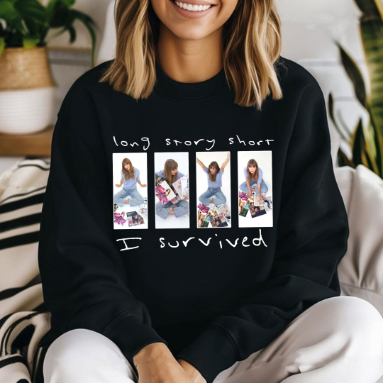 Taylor Swift Long Story Short I Survived Shirt - Image 2