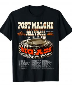 Post Malone And Jelly Roll Tour Concert Shirt, Big Ass Stadium Tour 2025 Shirt, Country Music Fan, Post Malone Merch