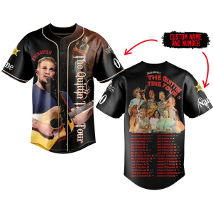 Zach Bryan The Schedule 2024 Of Time Quittin Time Tour Personalized Baseball Jersey