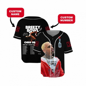 Personalized Chris Brown Tour Jersey, Breezy Bowl XX 2025 Shirt, Chris Brown Shirt, Breezy Bowl Tee